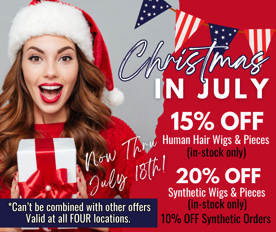 Christmas in July Wig Sale